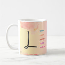 Mug "L" inicial (11oz)