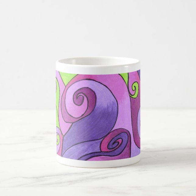 Caneca De Café Mug - Lavendar Waves (Centro)