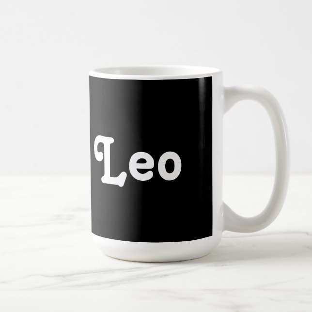 Caneca De Café Mug Leo (Direita)