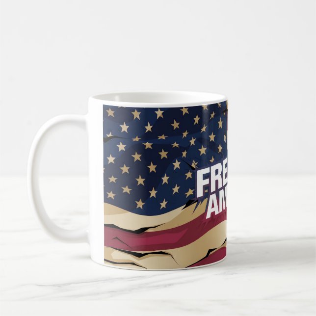 Caneca De Café Mug 'LIBERDADE AMÉRICA' (Esquerda)