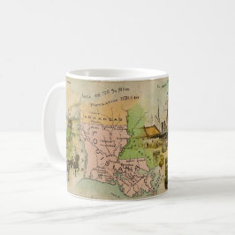 Caneca De Café Mug Louisiana do século 19