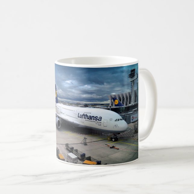 Caneca De Café Mug / Lufthansa (Frente Esquerda)