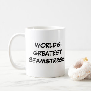 Caneca De Café Mug "Maior Seamstress do Mundo"