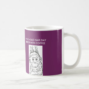 CANECA DE CAFÉ MUG-MAKE CLÁSSICO UM O DIA MAU DO CABELO MELHOR