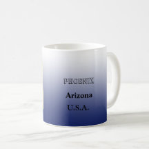 Mug - Mapa de Arizonas com Cidade