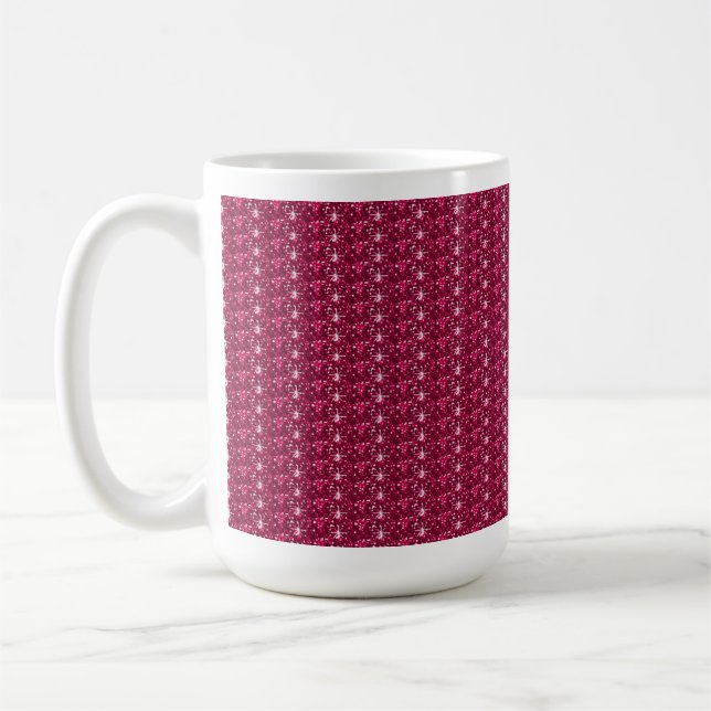 Caneca De Café Mug Maroon Glitter (Esquerda)