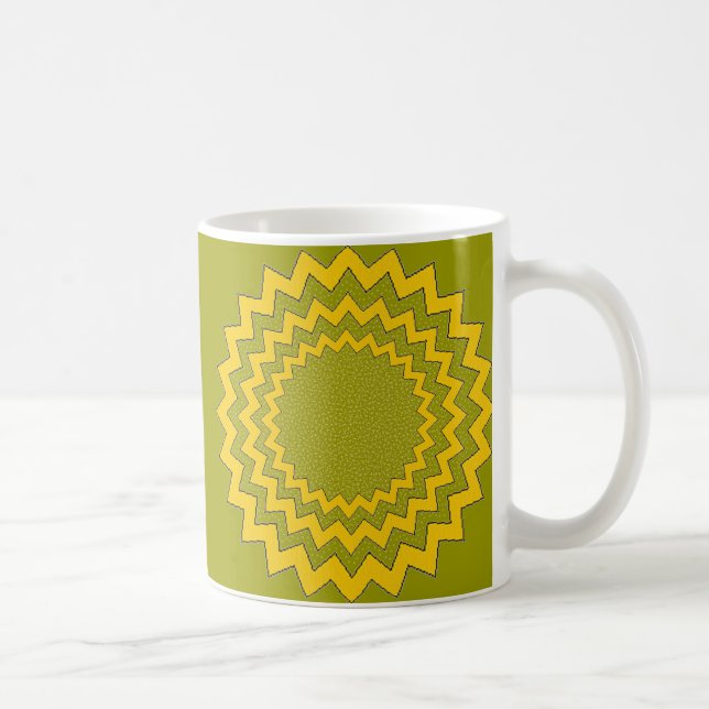 Caneca De Café Mug - Medalhões (med. green) (Direita)