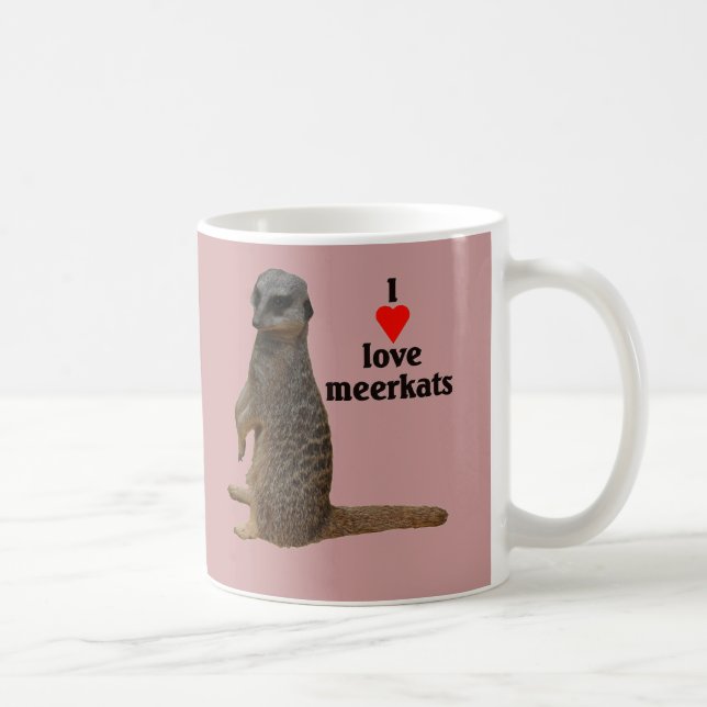 Caneca De Café Mug “Meerkats “ (Direita)