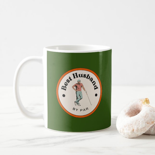 Caneca De Café Mug - Melhor Marido de Par - Golfer (Com Donut)