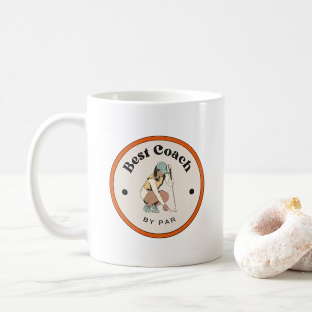 Caneca De Café Mug - Melhor treinador de Par (Com Donut)