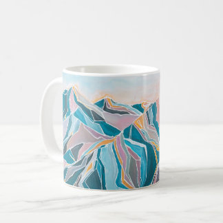 Caneca De Café Mug Modern Mountain