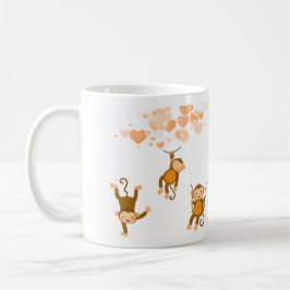 Caneca De Café Mug Monkey Happy