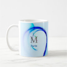 MUG MONOGRAMED OCEAN WAVE NOME DO SURF