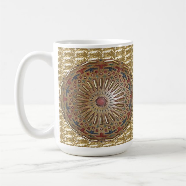 Caneca De Café Mug Morrocon Beauty em Dourado (Esquerda)