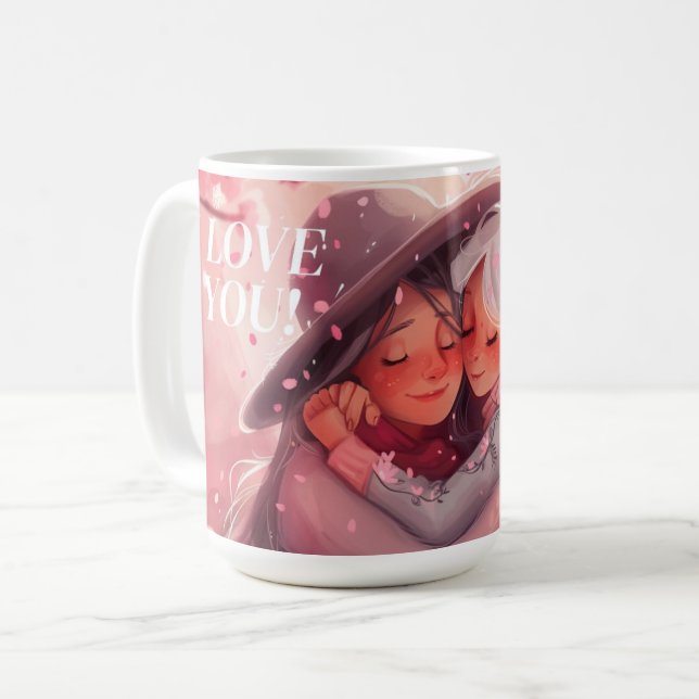 Caneca De Café Mug Mother's Day Série 5-11 (Frente Esquerda)