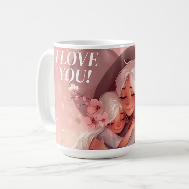 Caneca De Café Mug Mother's Day Série 5-12 (Frente Esquerda)
