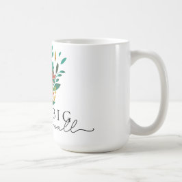 Caneca De Café Mug Motivacional Floral de Natal