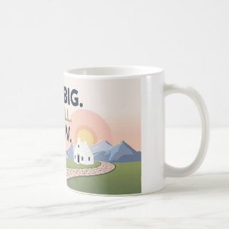 Caneca De Café Mug Motivacional - Sonhe Grande. Comece Pequeno. A