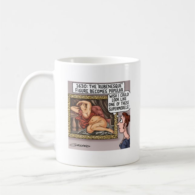 Caneca De Café Mug - Mulher rubenesca (Esquerda)
