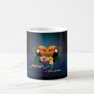 Caneca De Café Mug - Namorados de Tropics Parot