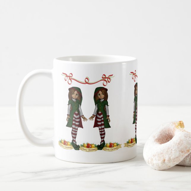 Caneca De Café Mug Natal (Com Donut)