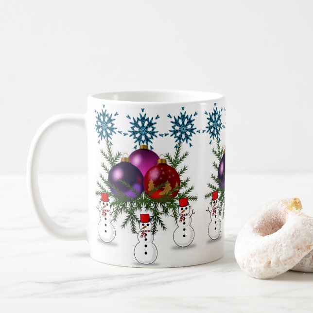 Caneca De Café Mug Natal (Com Donut)