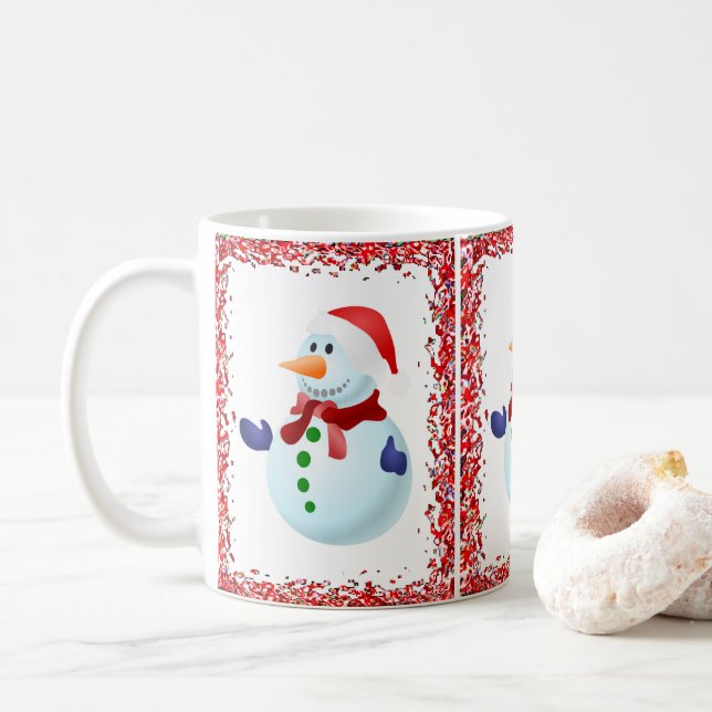 Caneca De Café Mug Natal (Com Donut)
