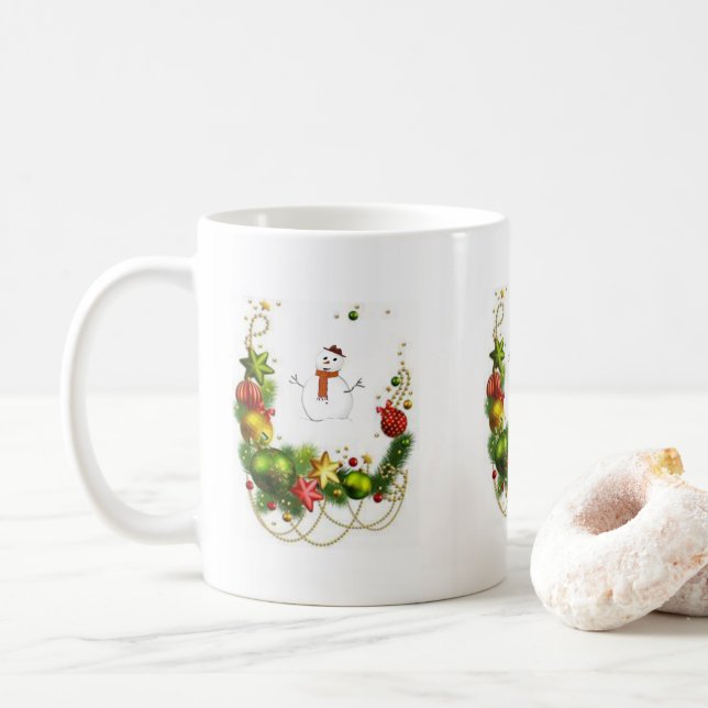 Caneca De Café Mug Natal (Com Donut)