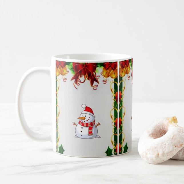Caneca De Café Mug Natal (Com Donut)