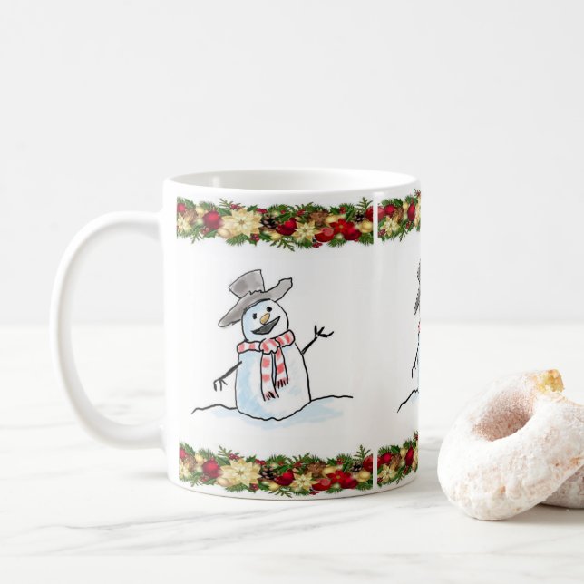 Caneca De Café Mug Natal (Com Donut)