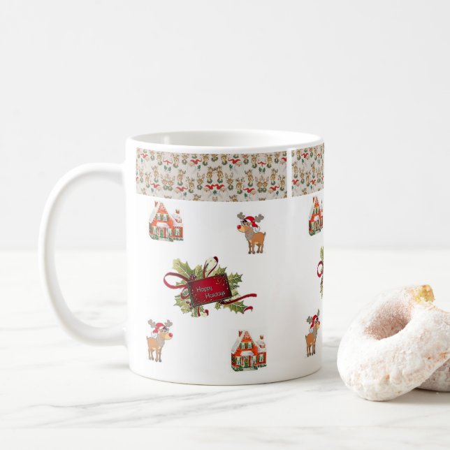 Caneca De Café Mug Natal (Com Donut)