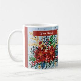 Caneca De Café Mug Natal (Adicionar Nome)