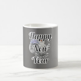 Caneca De Café Mug New Year with Happy party 