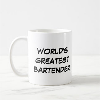 Caneca De Café Mug "O Maior Bartender do Mundo"