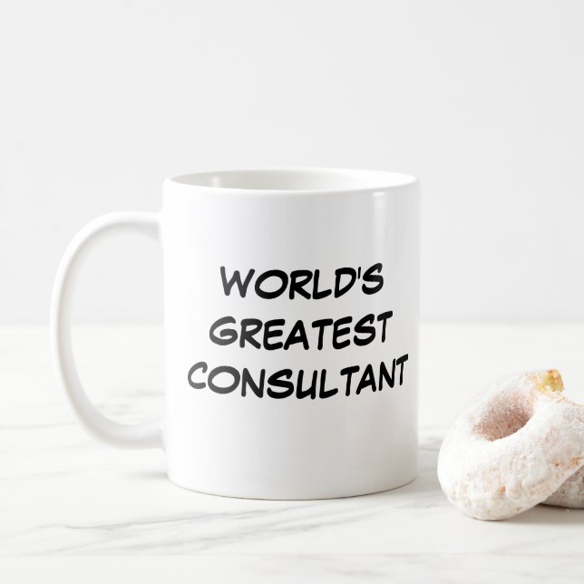 Caneca De Café Mug "O Maior Consultor do Mundo" (Com Donut)