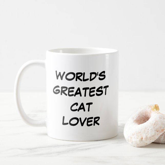 Caneca De Café Mug "O Maior Gato do Mundo" (Com Donut)