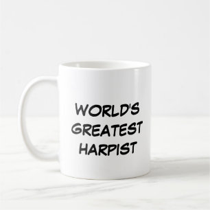Caneca De Café Mug "O Maior Harpist do Mundo"