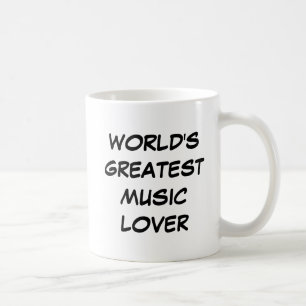 Caneca De Café Mug "O Maior Lover Musical do Mundo"