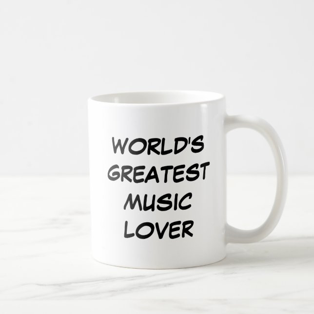 Caneca De Café Mug "O Maior Lover Musical do Mundo" (Direita)
