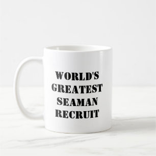 Caneca De Café Mug "O Maior Recruta de Seaman do Mundo"