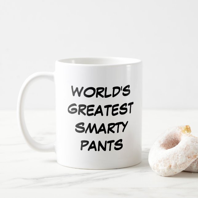 Caneca De Café Mug "O Maior Smarty Pants" (Com Donut)