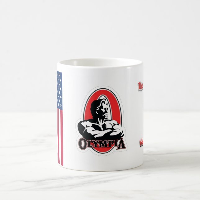 Caneca De Café Mug Olympia com bandeira dos EUA 🇺 🇸 (Centro)