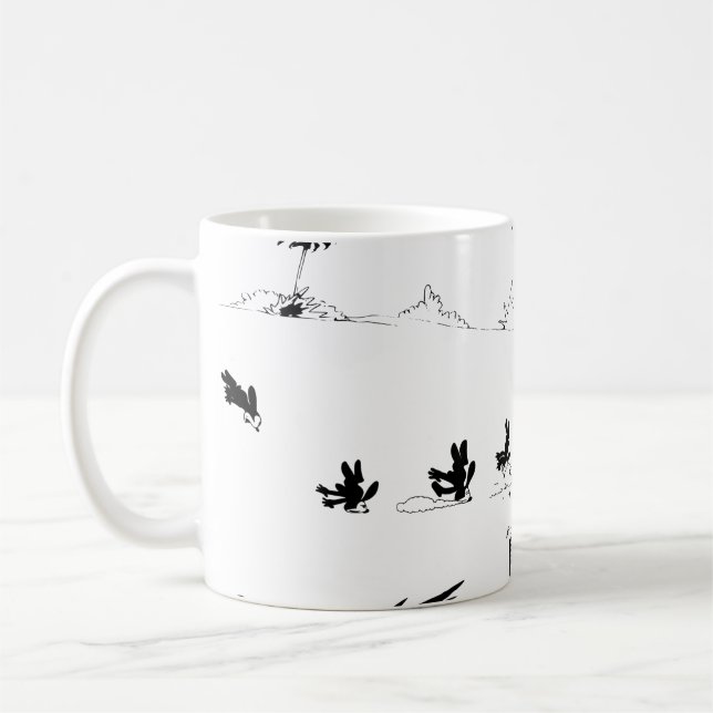 Caneca De Café Mug - Oswald - Running from the Lion Background Ed (Esquerda)