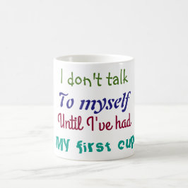 Caneca De Café Mug para Pessoas que falam consigo mesmas