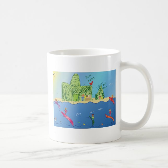 Caneca De Café Mug Pequeno Surfista (Direita)