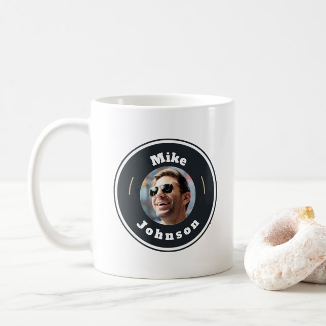 Caneca De Café Mug - Personalizado (adicionar nome) (Com Donut)