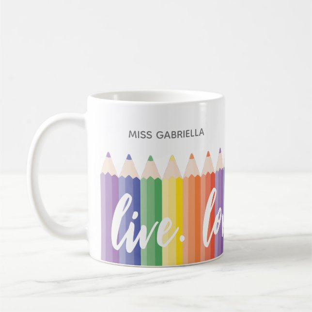 Caneca De Café Mug Personalizado de Apreciação de Professores (Esquerda)
