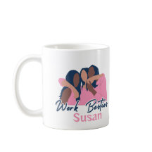 Mug Personalizado De Besties De Trabalho, Colega D