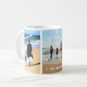 Caneca De Café Mug Personalizado de Colagem de Fotos da Sua Famíl