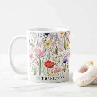 Caneca De Café Mug Personalizado de Flor Selvagem do Sul